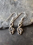 Treble Clef Earring 18mm Drop