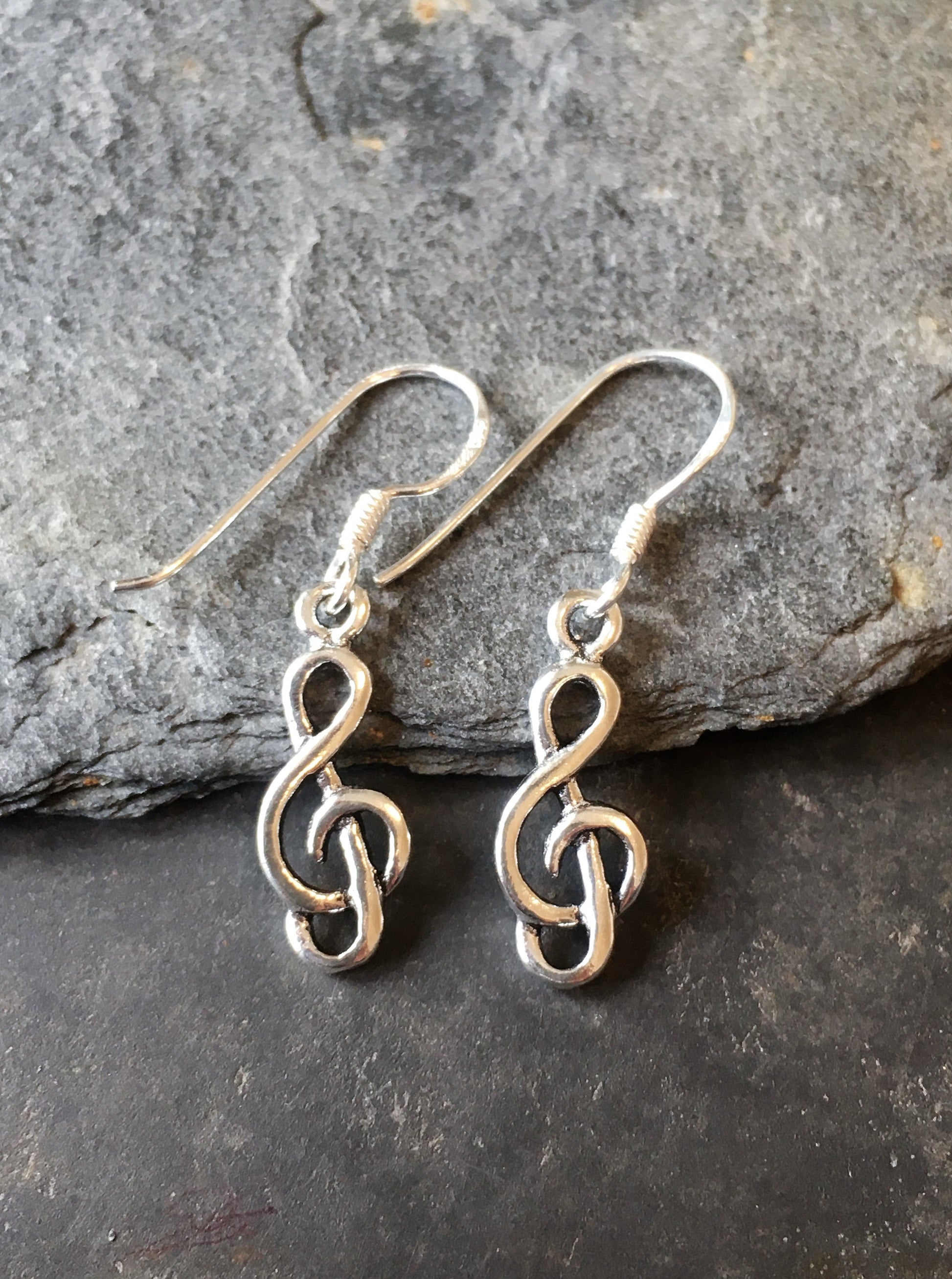 Treble Clef Earring 18mm Drop