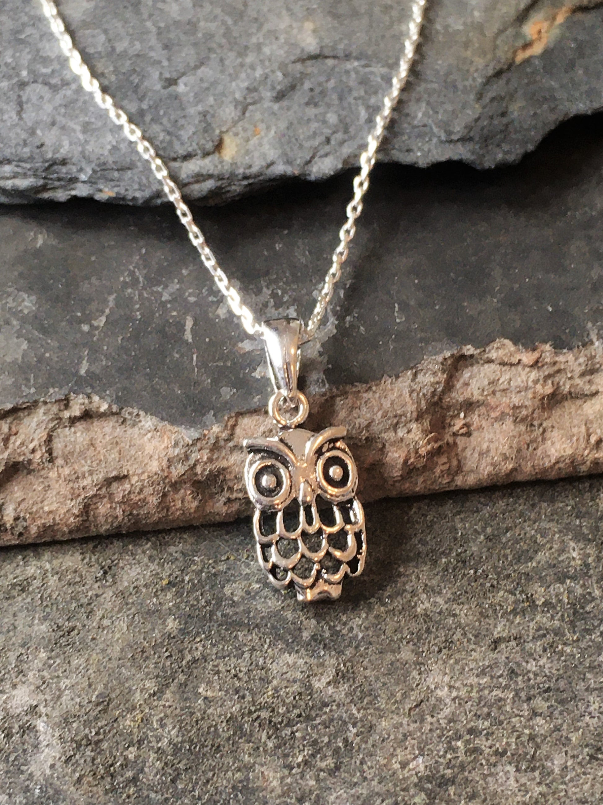 15mm Owl Drop Earring