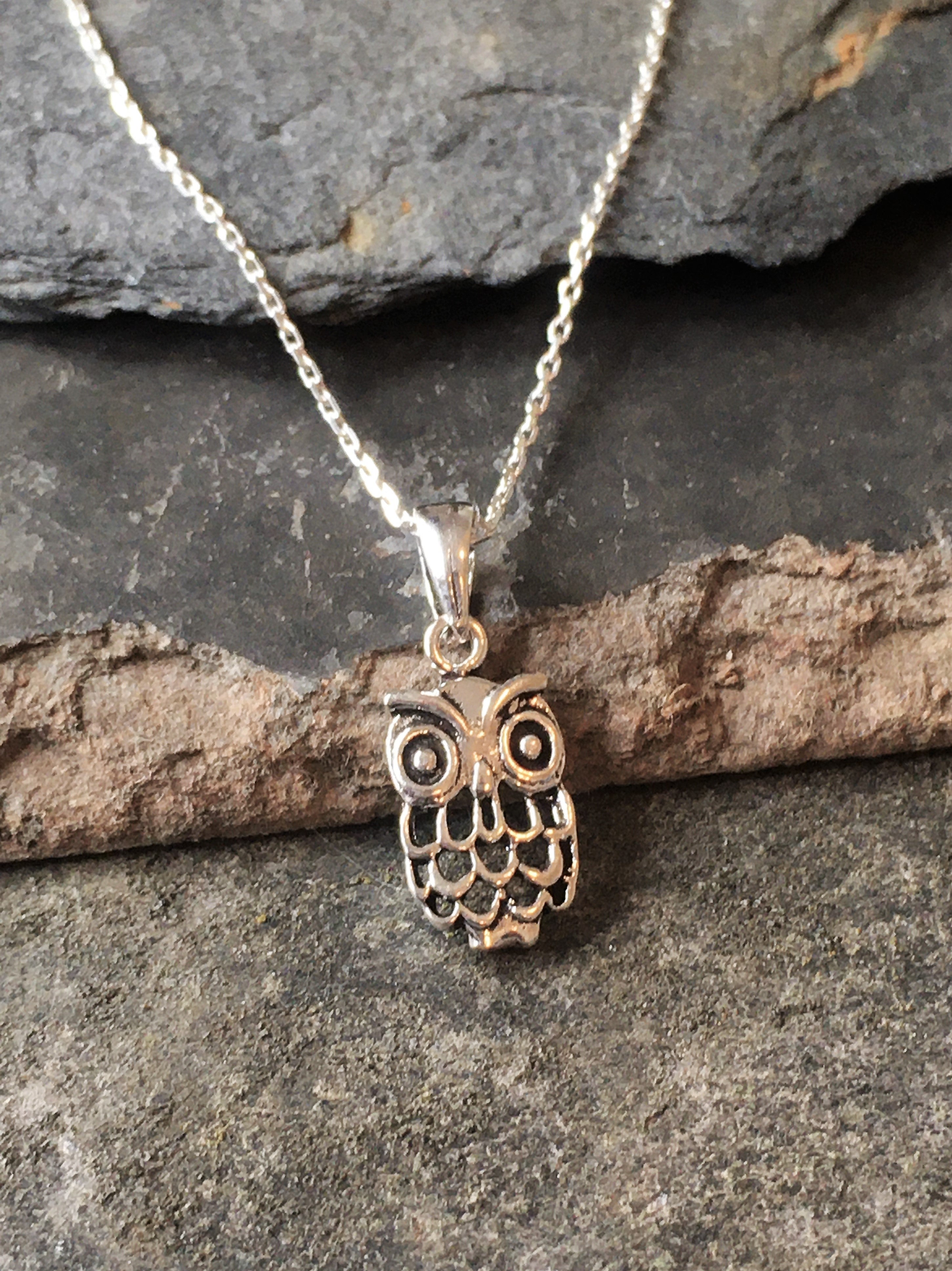 15mm Owl Drop Earring