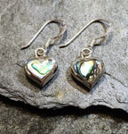 10 mm Heart Abalone/Mother of Pearl Earring