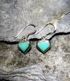10mm Heart Tq/Mother of Pearl Earring