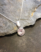 Round Cubic Zirconia Pendant 7mm