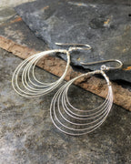 Wire Teardrop Earriing 35mm Drop