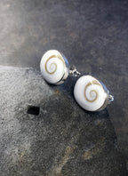 Oval Shiva Eye Stud 10 X 13mm