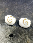Oval Shiva Eye Stud 10 X 13mm