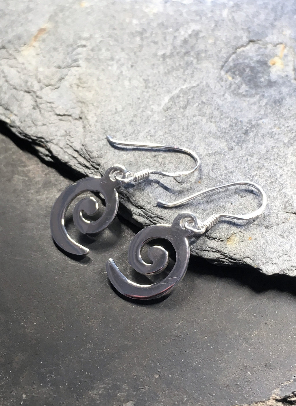 Silver Swirl Earring 19mm Drop