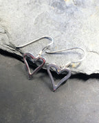 Outline Heart Earring 10mm Drop