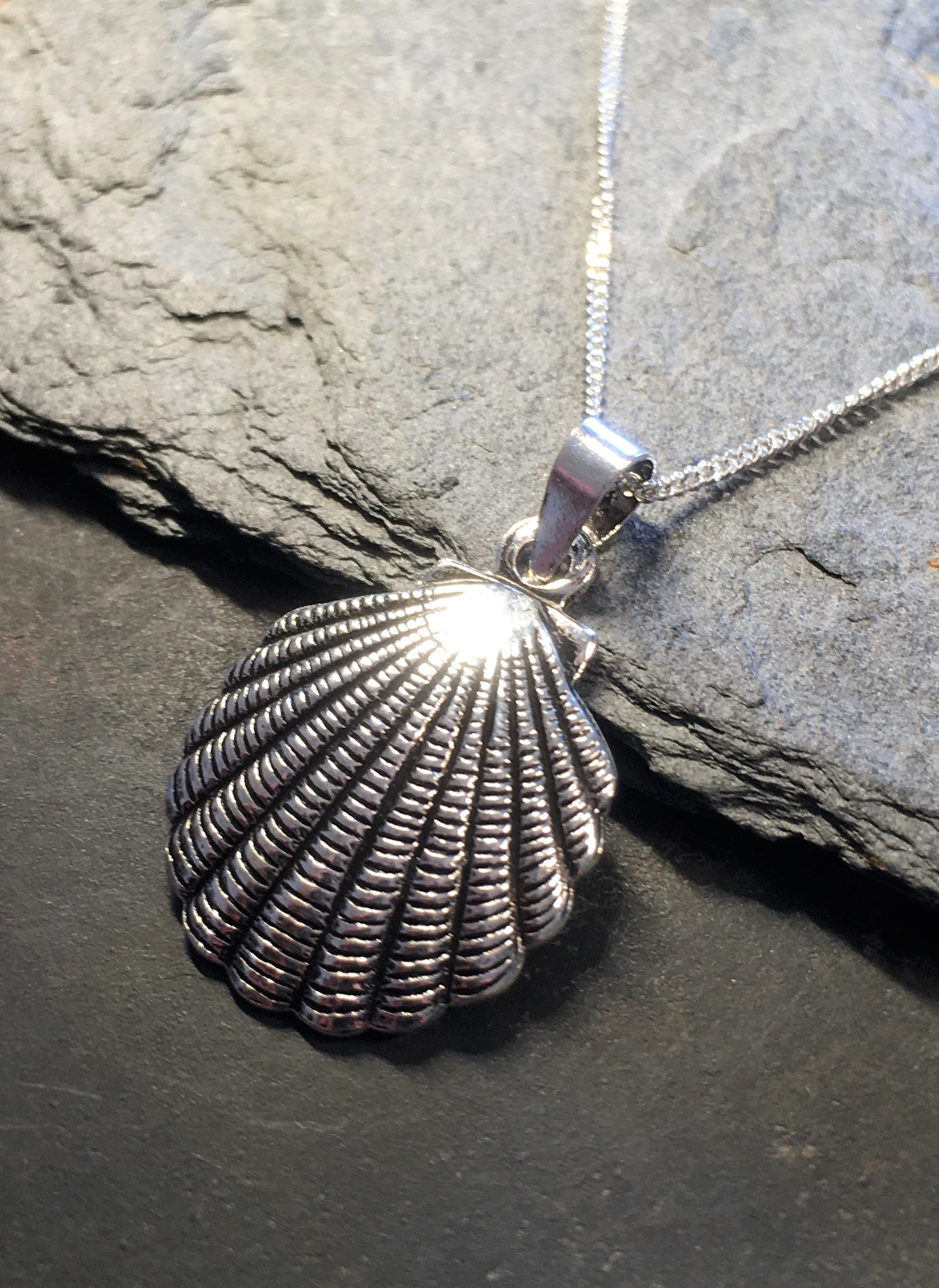 P455BC-Scallop Shell Pendant