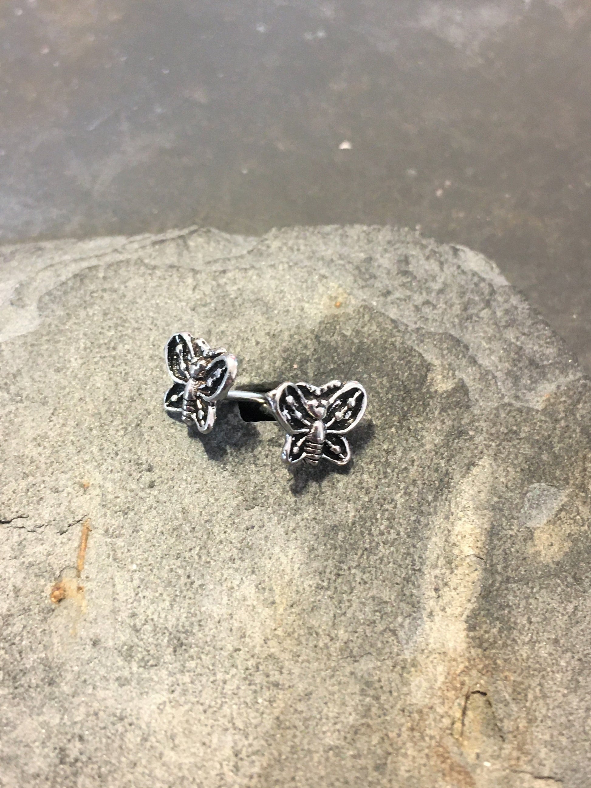 8mm Butterfly Stud