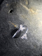Cubic Zirconia Clear Butterfly Ring