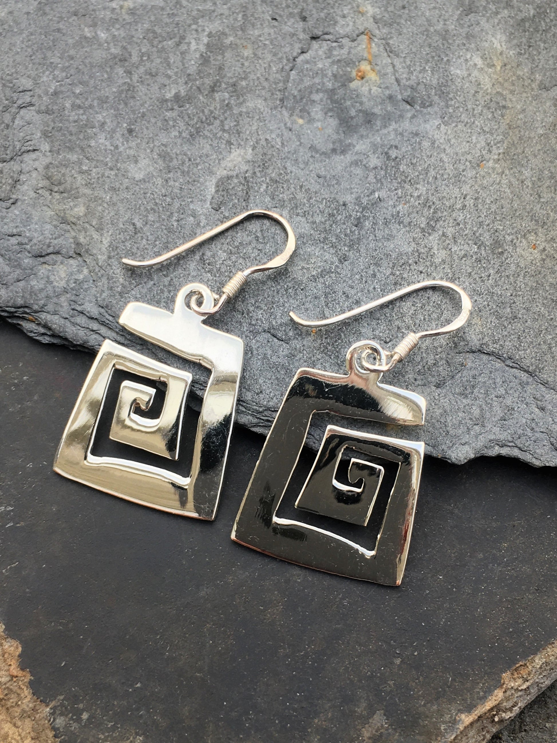 Greek Key Earring 22mmm Drop