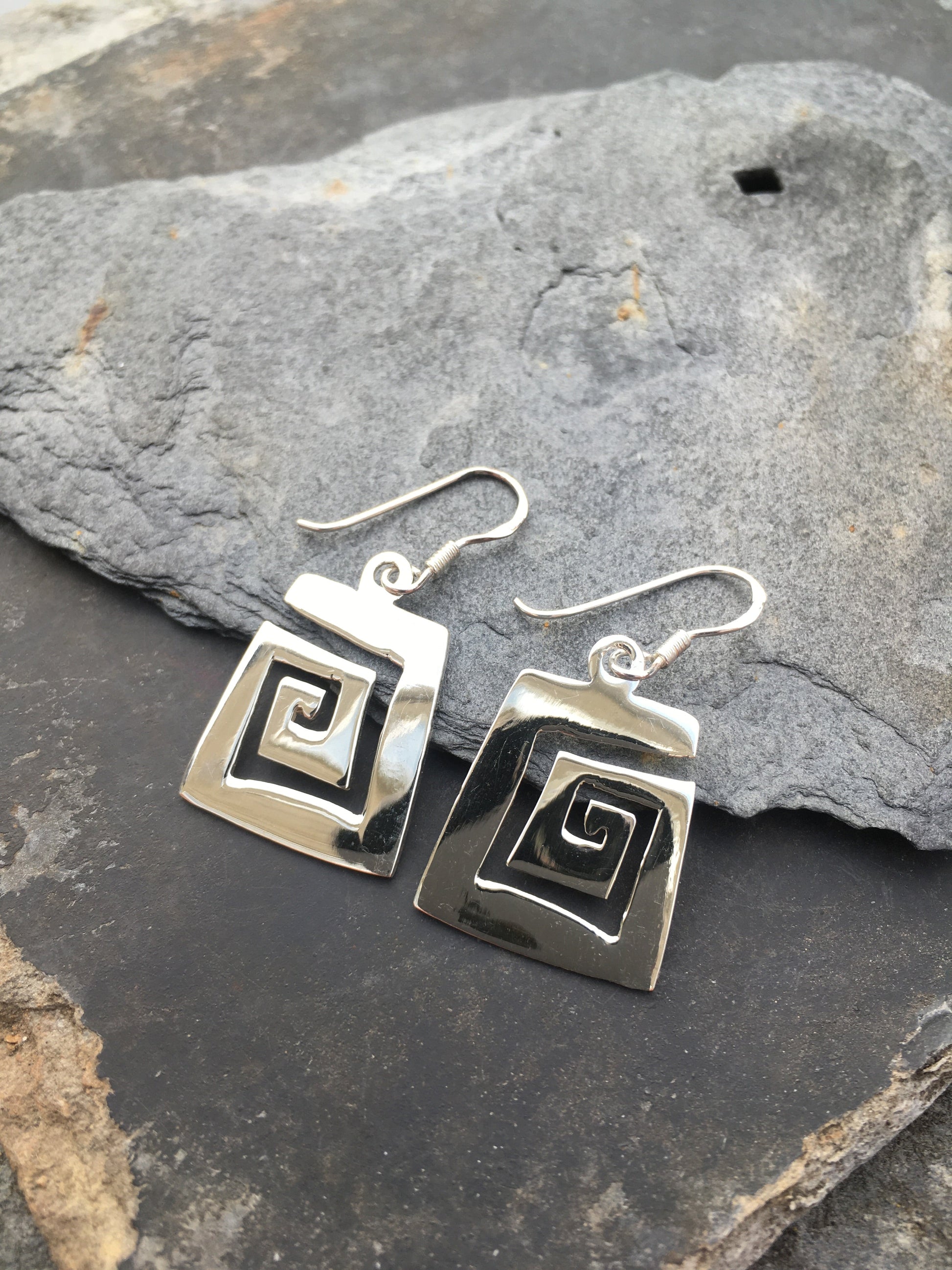 Greek Key Earring 22mmm Drop