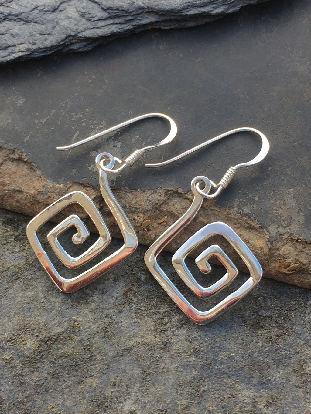 Greek Key Earring 20mm Drop