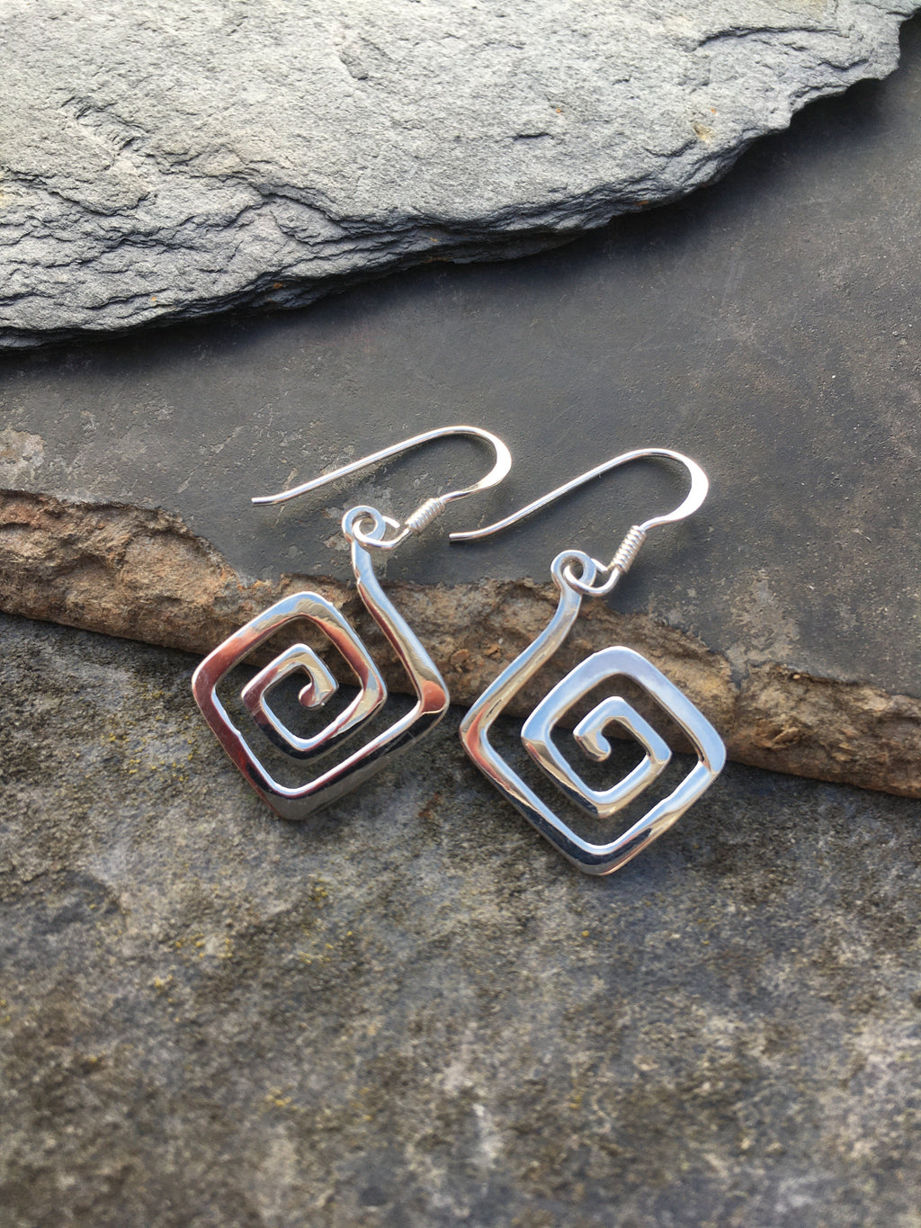 Greek Key Earring 20mm Drop