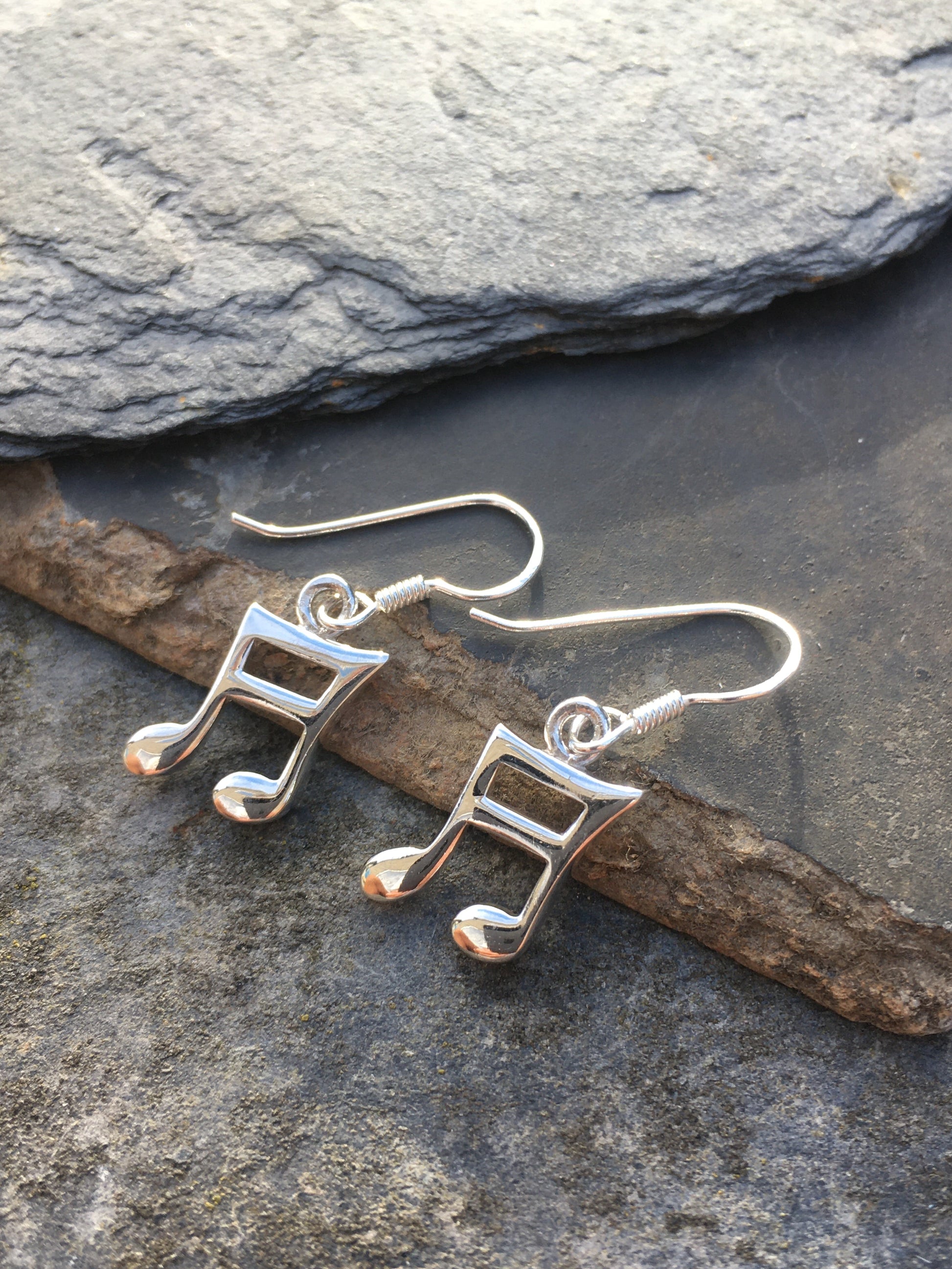 Music Note Earring 14mmm Drop