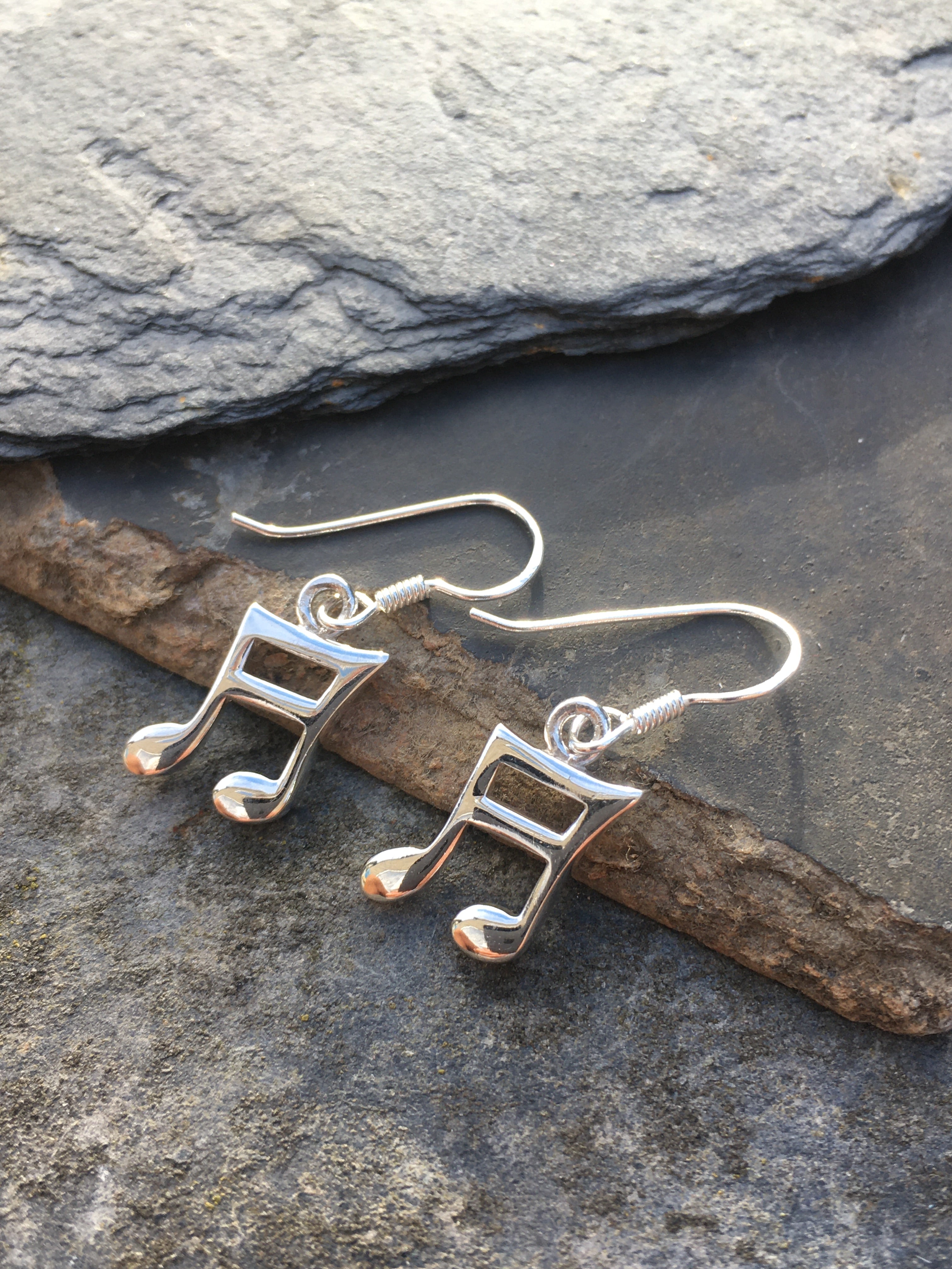Music Note Earring 14mmm Drop