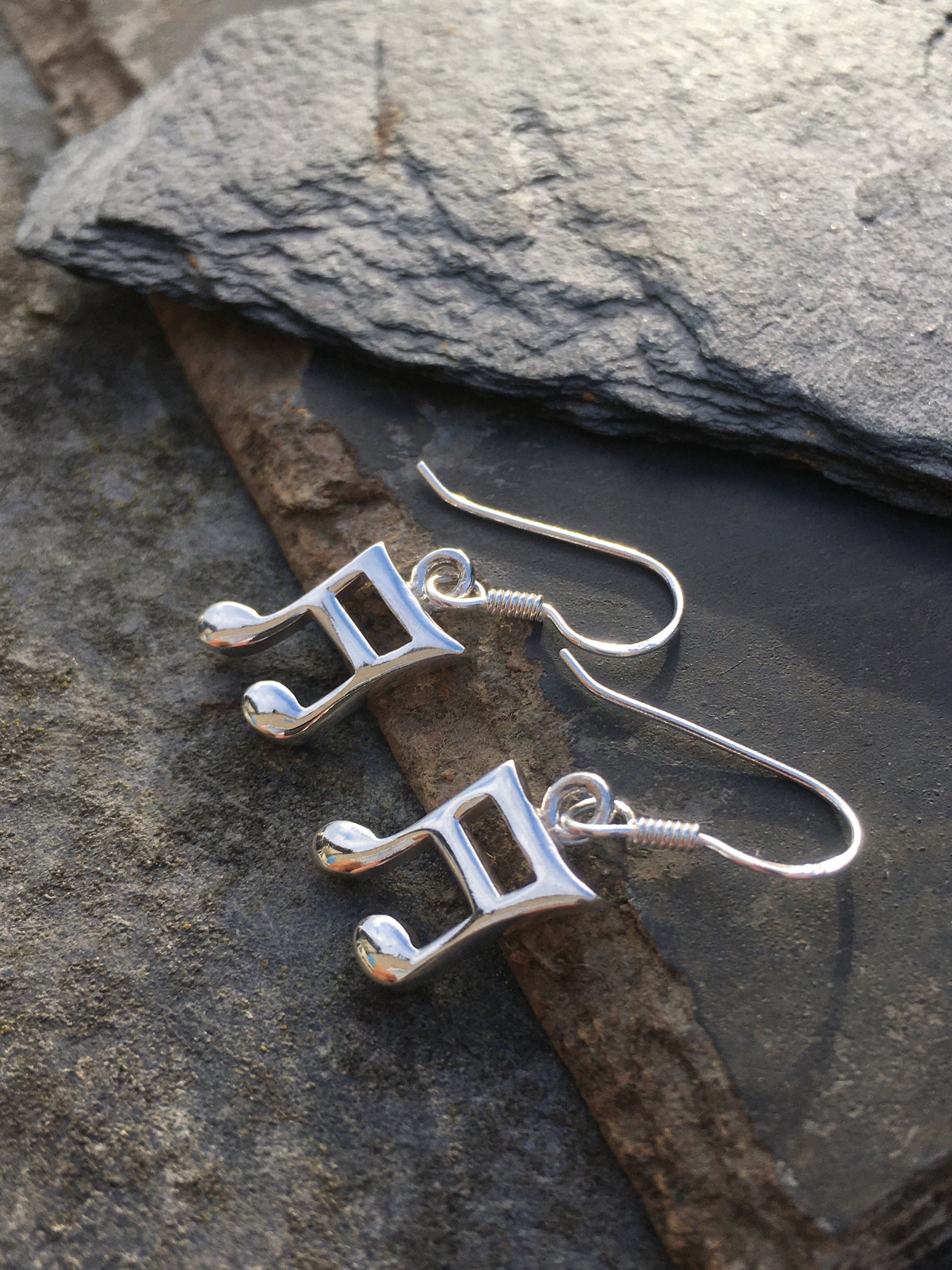 Music Note Earring 14mmm Drop