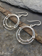 2 Circle Earring 23mm Drop