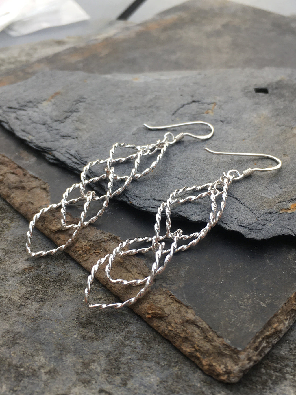 Twisted Link Earring 44mmm Drop
