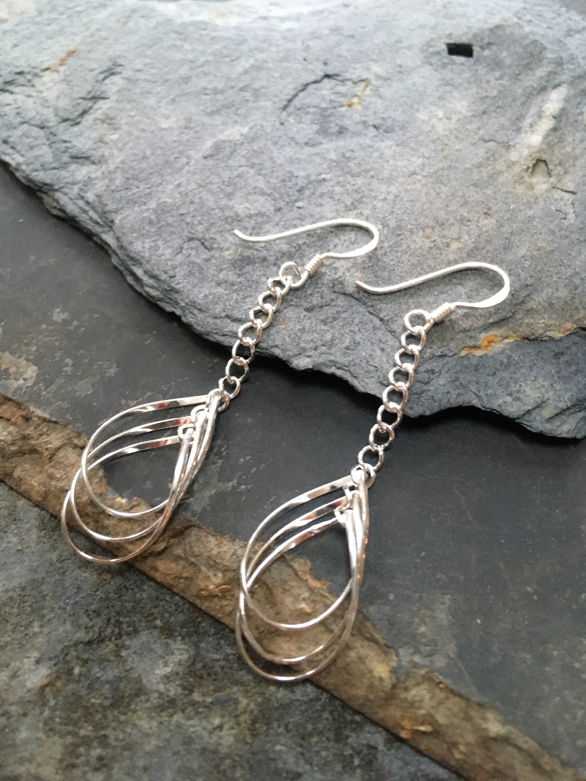 Classic Chain & Wire Earring 35mm Drop