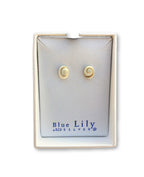 Oval Shiva Eye Shell Stud