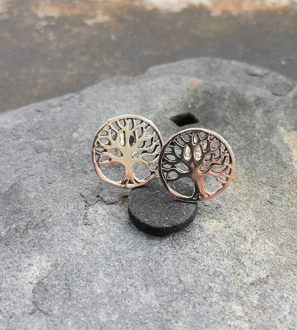 Round Tree Of Life Stud