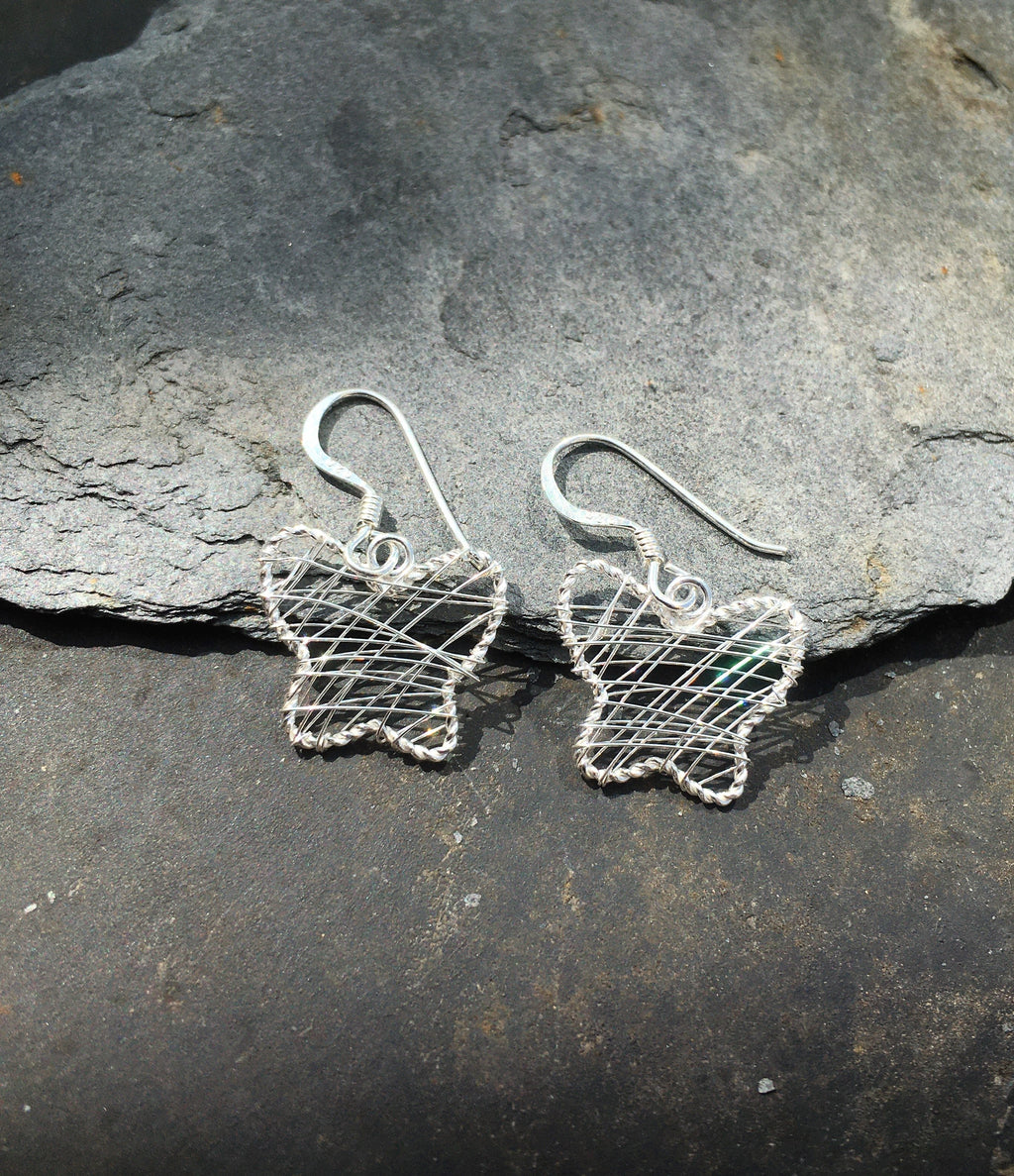 Wire Work Butterfly Earring