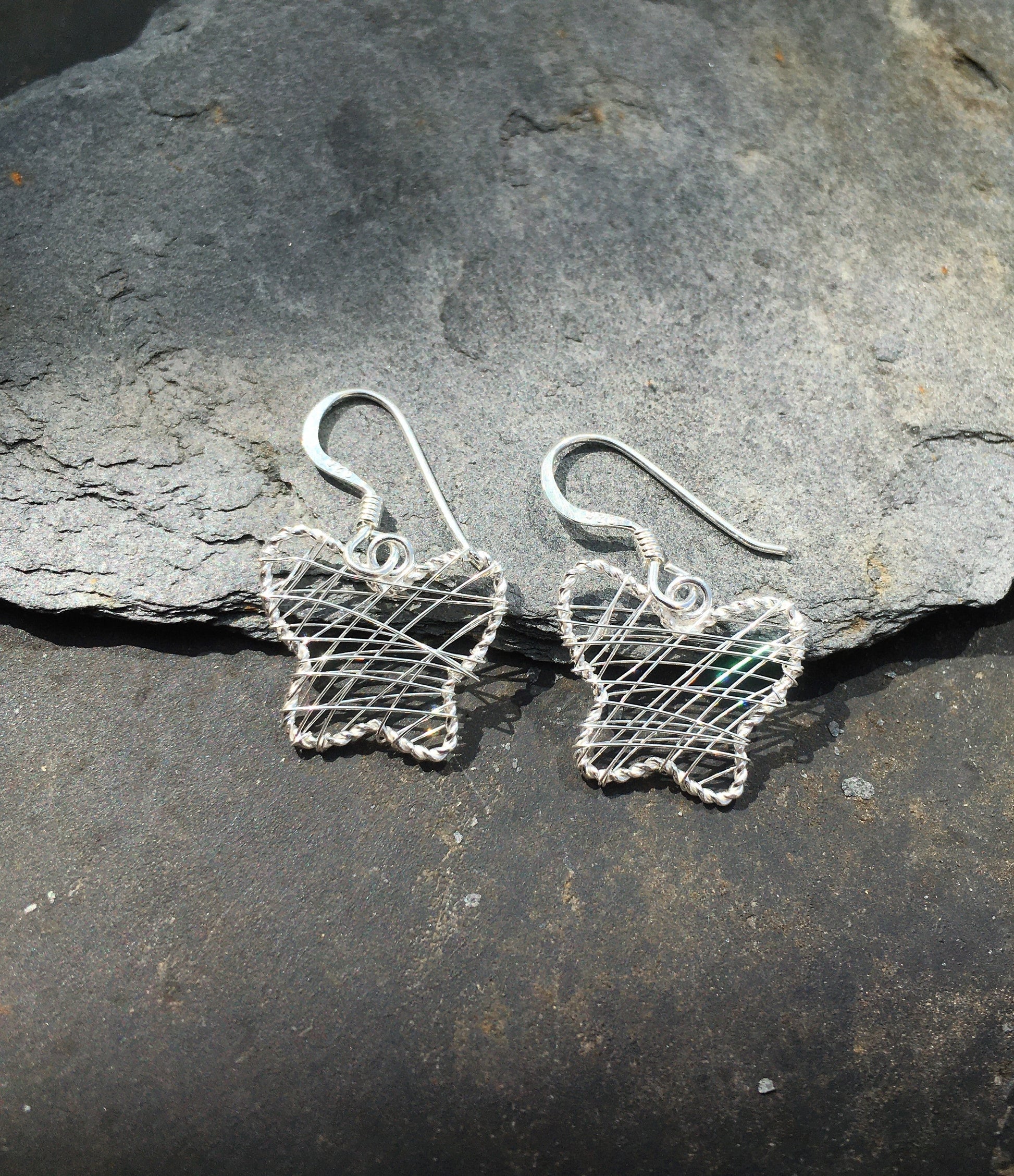 Wire Work Butterfly Earring
