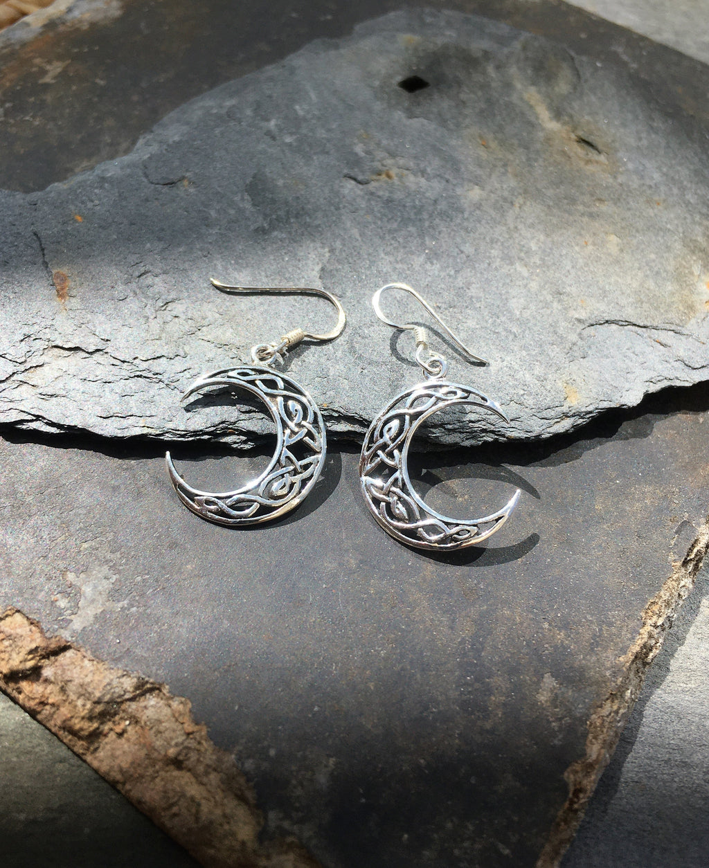 Celtic Moon Earrings