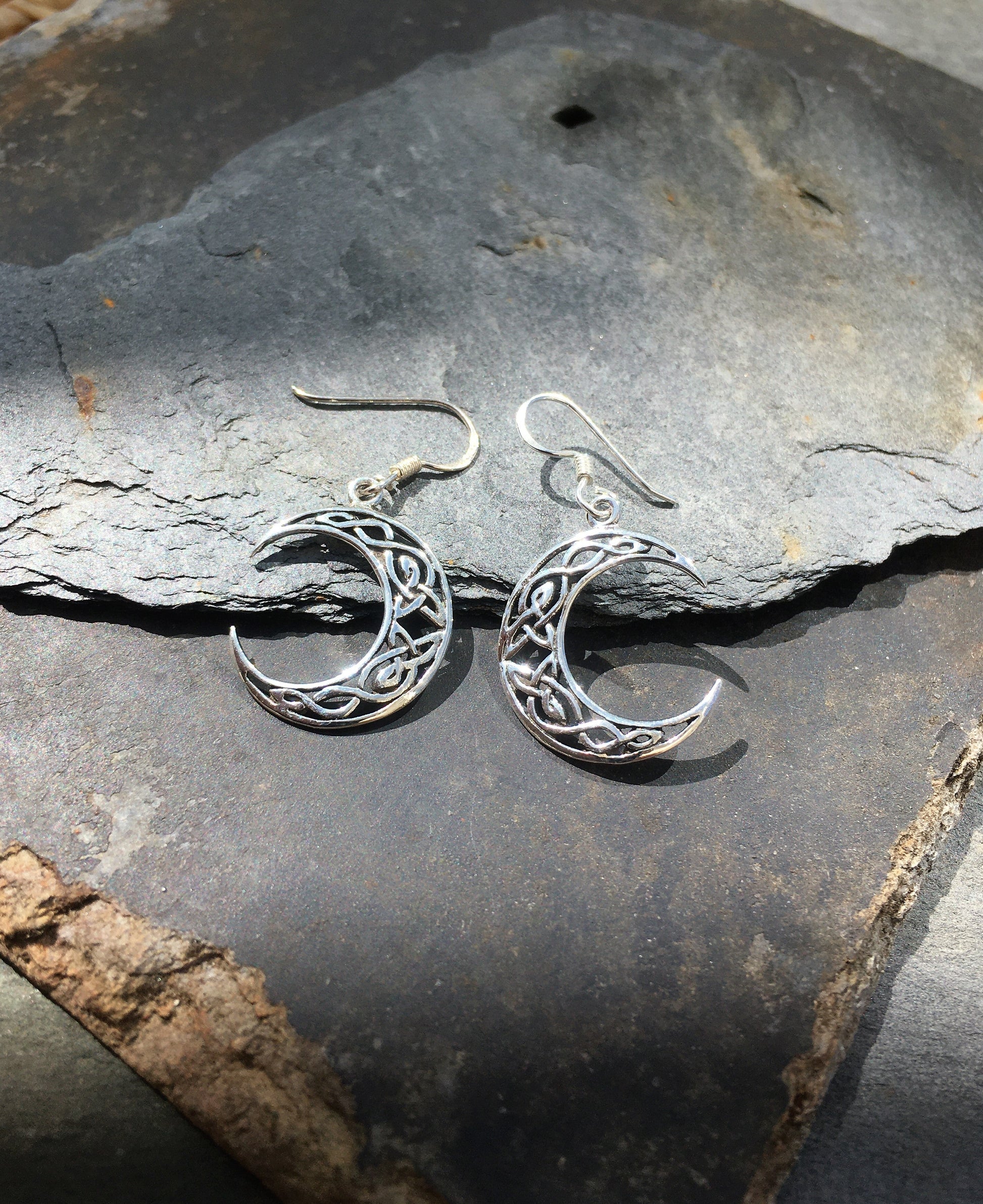 Celtic Moon Earrings