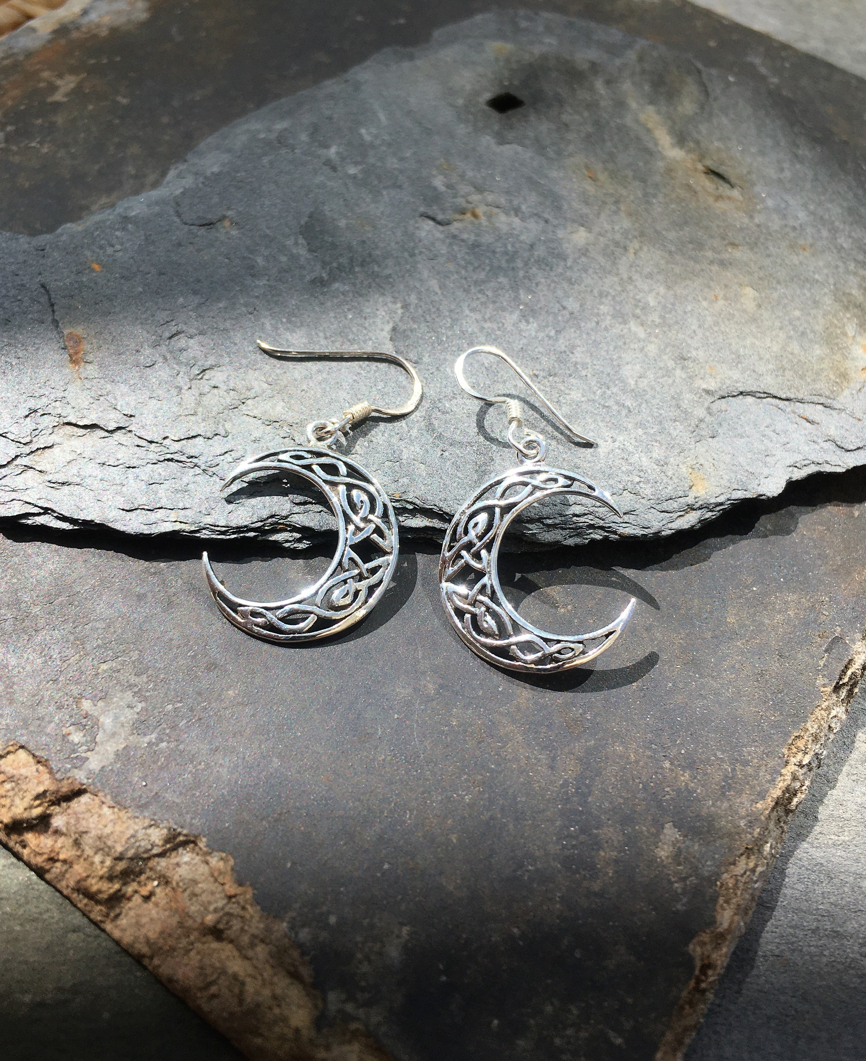 Celtic Moon Earrings