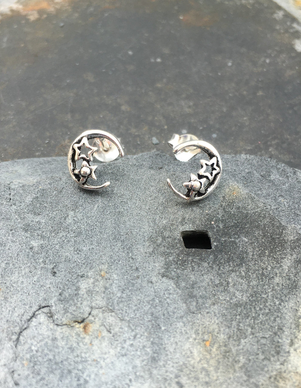 Moon & Star Stud
