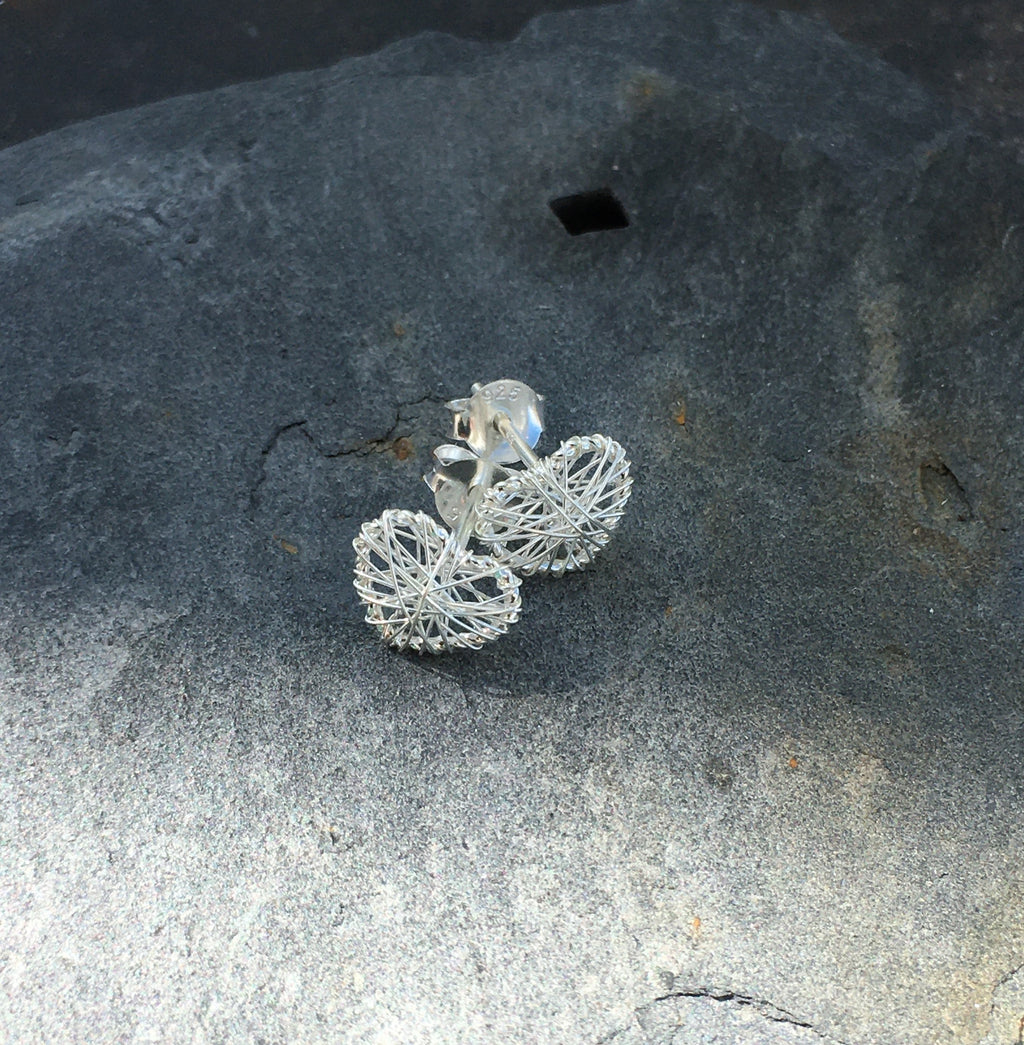 Mesh Heart Stud
