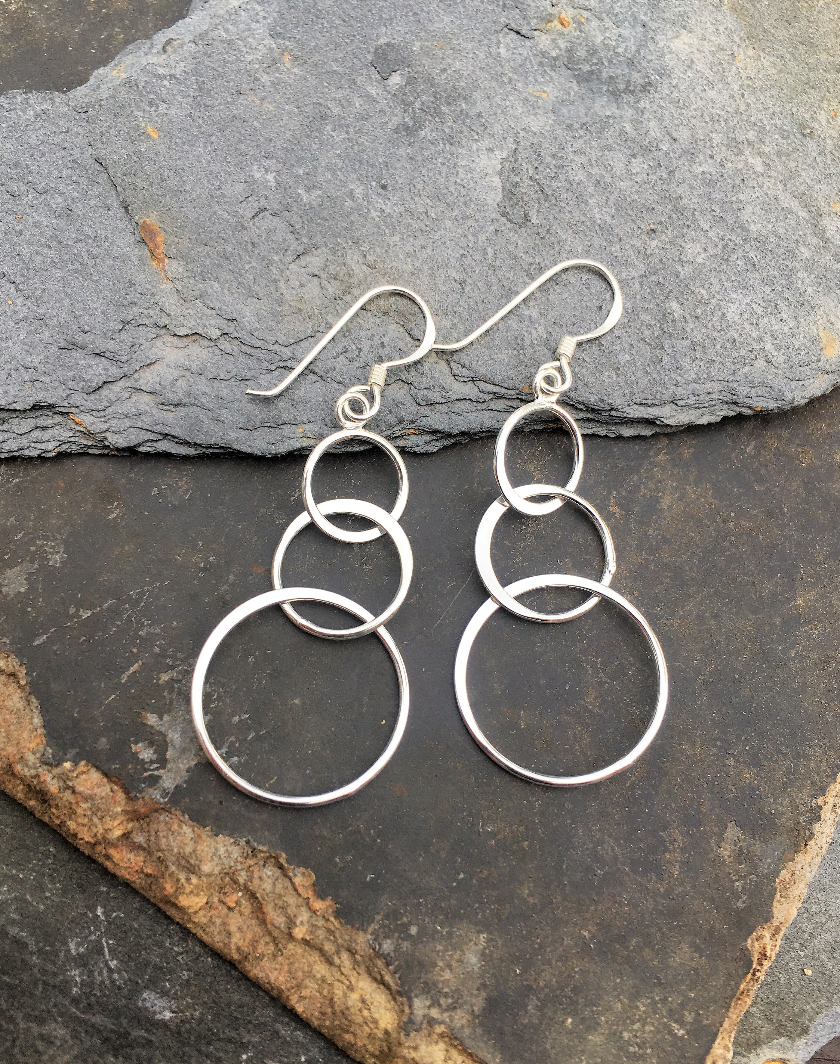 3 Circle Drop Earring