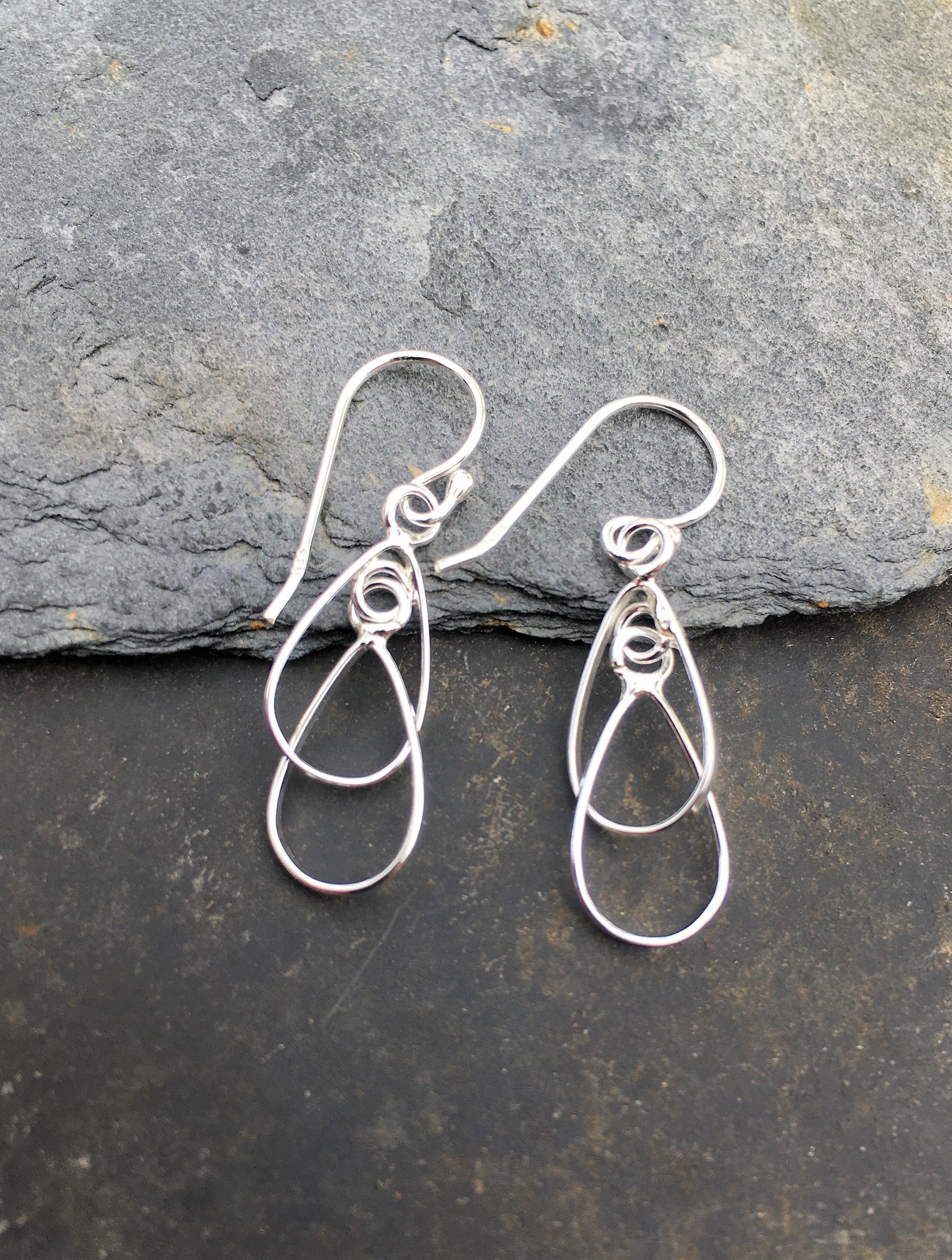 2 Wire Teardrop Earring