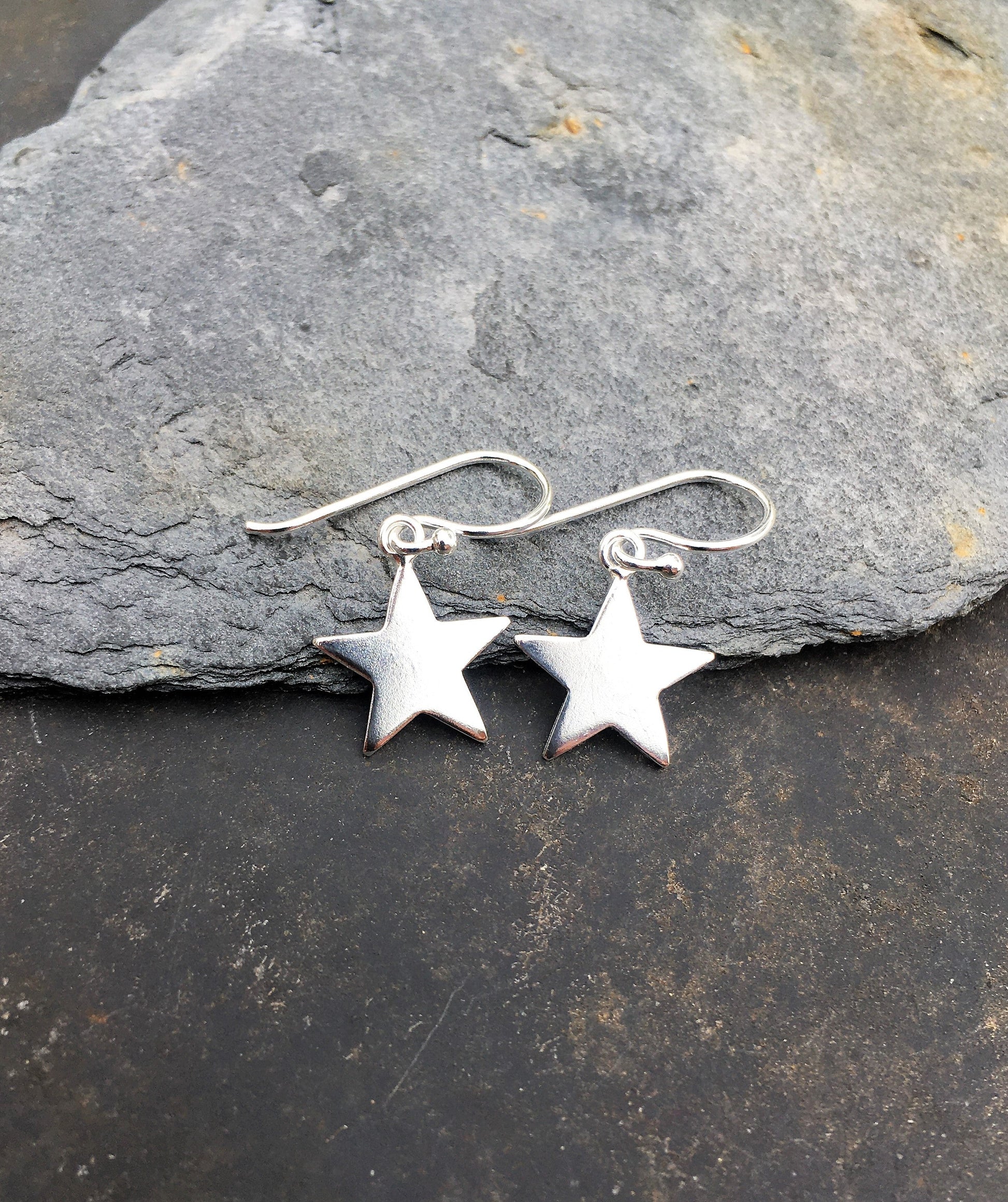 Solid Star Earring 10mm Dia