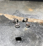 Small Puffed Heart Stud 3mm