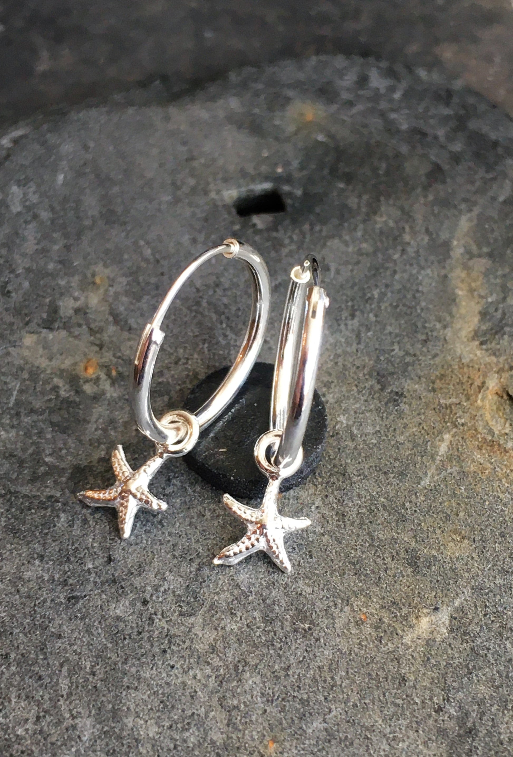 1.2 X 14mm Hoop With 6mm Starfish Charm