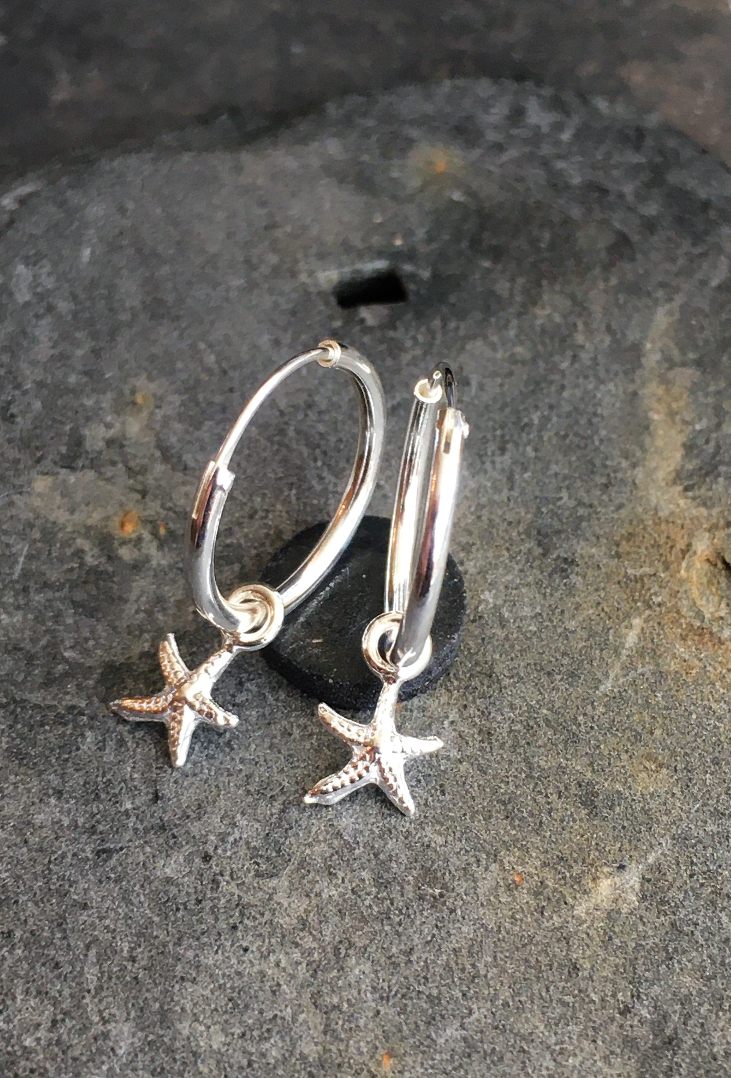 1.2 X 14mm Hoop With 6mm Starfish Charm