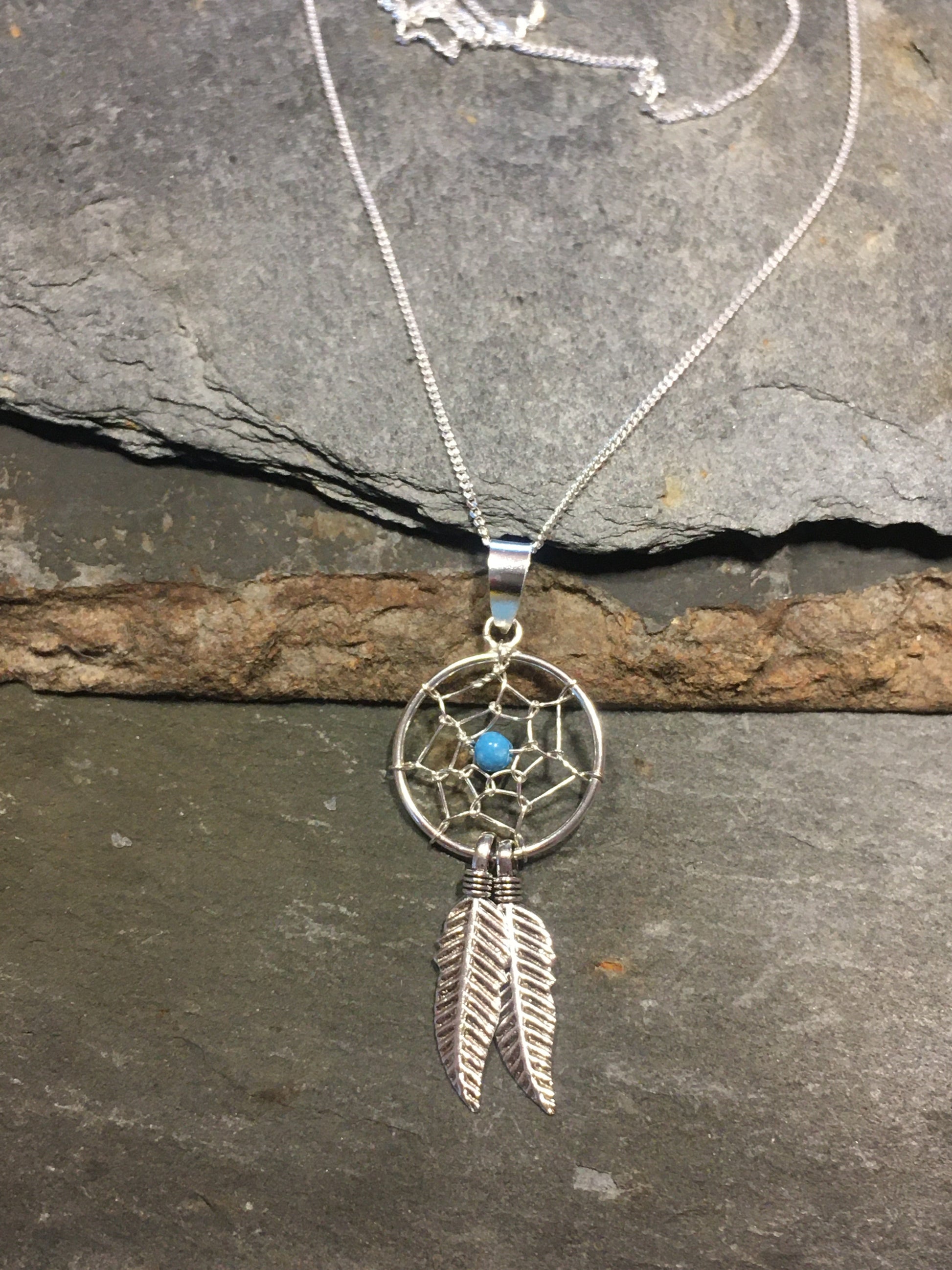 Dreamcatcher Pendant 18mm W/Tq Ball