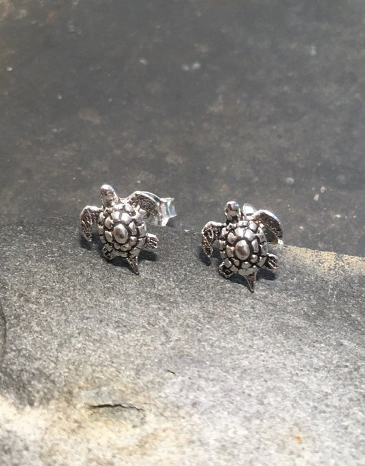 SS326B - TURTLE STUD 7MM X 7MM