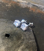 5mm Round Cubic Zirconia Basket Set Stud
