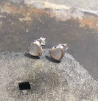 6mm Mother of Pearl Heart Stud