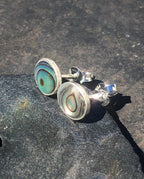 Abalone Oval Stud 6mm X 7mm