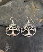 Oval Tree Of Life Earring