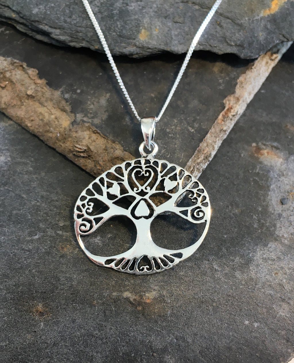 Oval Tree Of Life Earring