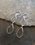 Oval Twist Earring 36mm Drop