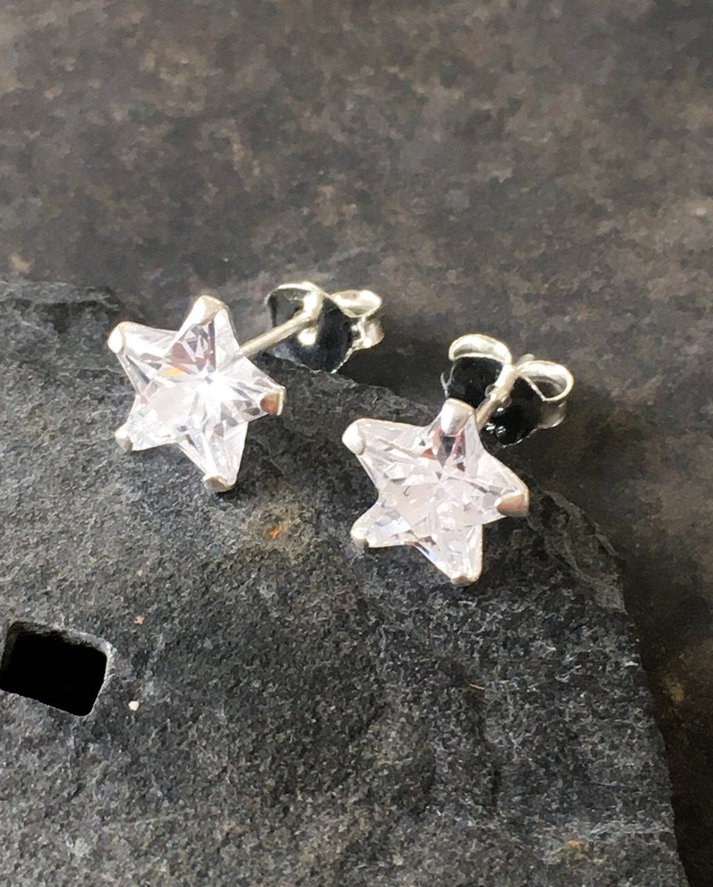 7mm Cubic Zirconia Star Stud