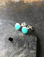 6mm Round Green Tq Stud